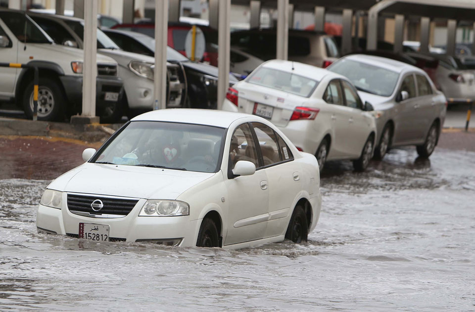No compensation for cars affected by the rain fall in Qatar
